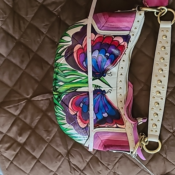 Vintage Coach hand painted original design purse - Picture 6 of 7